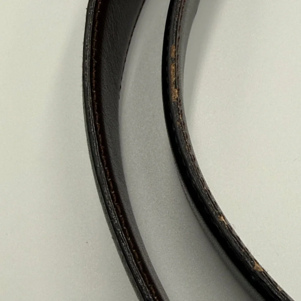 Gucci Gold G Reversible Black and Brown Leather Belt - Picture 7 of 7